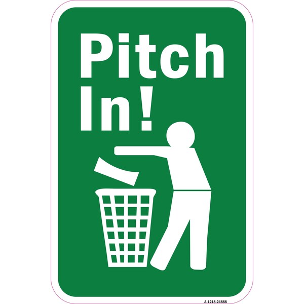 Signmission Safety Sign, 12 in Height, Aluminum, 18 in Length, 24888 A-1218-24888 - main